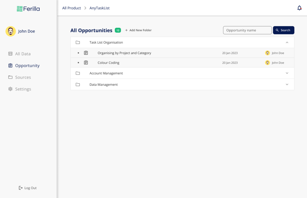 Opportunities Management